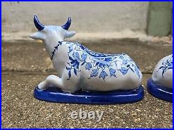 A Lovely Pair Of Dutch Delft Cows