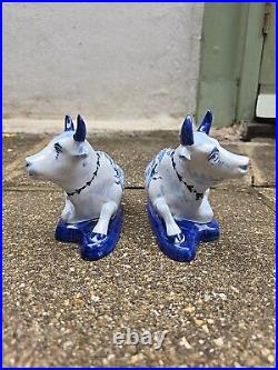 A Lovely Pair Of Dutch Delft Cows