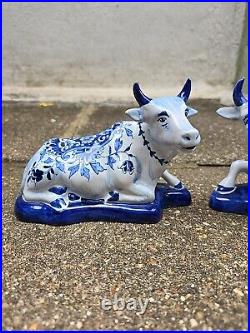 A Lovely Pair Of Dutch Delft Cows