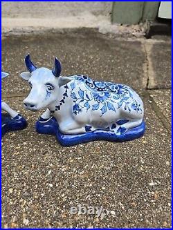 A Lovely Pair Of Dutch Delft Cows