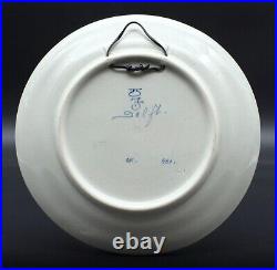 A PERFECT Porceleyne Fles blue & white Delft plate Henley Royal Regatta 1921