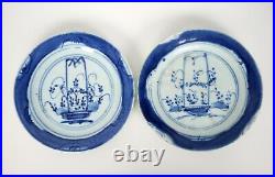 A Pair of Antique Chinese Blue and White Plates