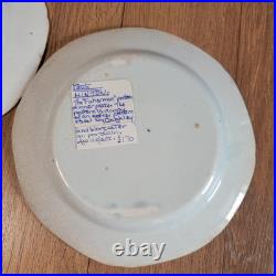 A Pair of c. 1805 Minton The Fisherman Pattern Dinner Plate