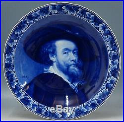 @ A SUPERB @ Porceleyne Fles handpainted blue & white Delft charger Rubens 1930
