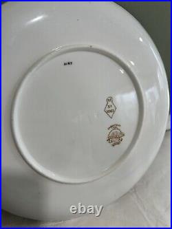 A Set Of 2 Brownfield's Tiffany and Co. Gilt China Bird Gold Dinner Plates 9