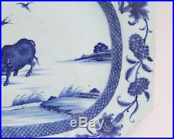 A Super Rare CHINESE BLUE AND WHITE PORCELAIN Square PLATE, Qianlong