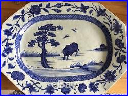 A Super Rare CHINESE BLUE AND WHITE PORCELAIN Square PLATE, Qianlong