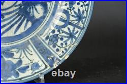 A japanese Arita blue & white V. O. C. Dish edo period 17th C ca 1680