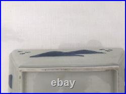 A pair of Japanese Late Edo Imari Blue and White Plates/Trays 20.2 cm wide