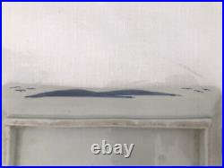 A pair of Japanese Late Edo Imari Blue and White Plates/Trays 20.2 cm wide