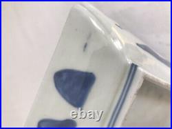 A pair of Japanese Late Edo Imari Blue and White Plates/Trays 20.2 cm wide