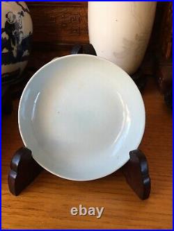 A rare marks antique Chinese blue and white flower plate