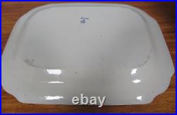 Adams Landscape Plate Meat Platter Blue White Transferware Ironstone 1930s Decor