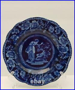 Adams Sons Staffordshire Cupid Psyche Bread Plate Circa 1804-40 Hard To Find