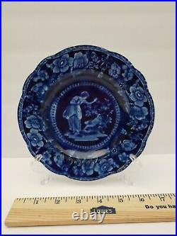 Adams Sons Staffordshire Cupid Psyche Bread Plate Circa 1804-40 Hard To Find