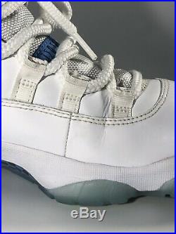 Air Jordan XI 11 Retro Columbia Legend Blue White Shoes Mens Size 8 378037-117