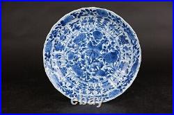Amazing Antique chinese porcelain blue and white kangxi plate 1662-1722