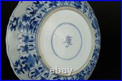 Amazing Antique chinese porcelain blue and white kangxi plate 1662-1722