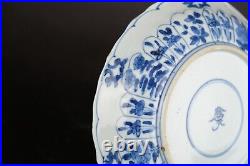Amazing Antique chinese porcelain blue and white kangxi plate 1662-1722