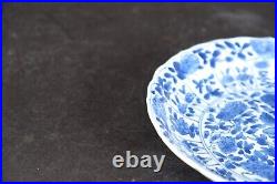 Amazing Antique chinese porcelain blue and white kangxi plate 1662-1722