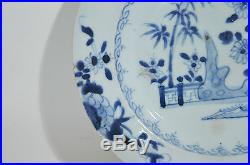 An 18th century Chinese blue and white porcelain plate