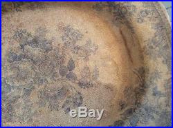 Antique 11.5 Blue&White Asiatic Pheasants Meat Plate Platter Bovey Tracey Devon