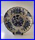 Antique 18th Century Delft Blue And White Charger Dated 1735