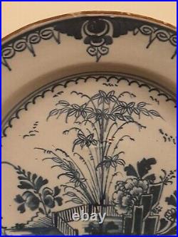 Antique 18th Century Georgian 1760 London Lambeth English Delft Pottery Plate
