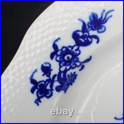 Antique 18th Century North Europe Porcelain Soup Bowl Ronda Pattern Blue & White