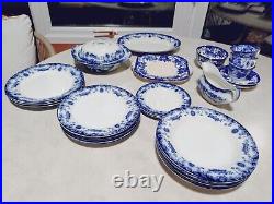 Antique 1920s Empire Ware Savoy E P Co Dinner Plate Flow Blue 10