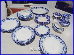 Antique 1920s Empire Ware Savoy E P Co Dinner Plate Flow Blue 10