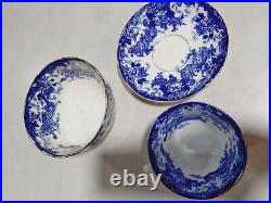 Antique 1920s Empire Ware Savoy E P Co Dinner Plate Flow Blue 10