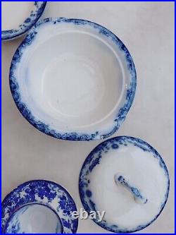 Antique 1920s Empire Ware Savoy E P Co Dinner Plate Flow Blue 10
