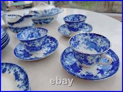 Antique 1920s Empire Ware Savoy E P Co Dinner Plate Flow Blue 10