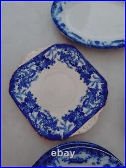 Antique 1920s Empire Ware Savoy E P Co Dinner Plate Flow Blue 10