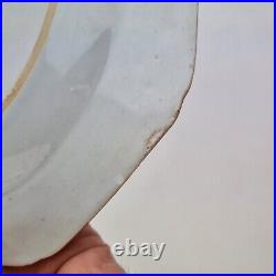 Antique 19thC Chinese Blue And White Plate Painted With Flowers 22.5cm #1