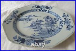 Antique Blue And White Chinese Plate, Very Well Painted