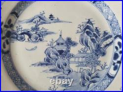 Antique Blue And White Chinese Plate, Very Well Painted