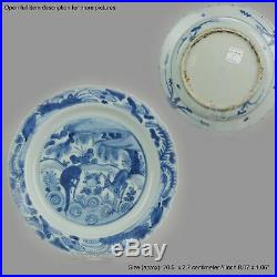 Antique Blue White Chinese Jiajing Wanli 16th Century Chinese Porcelain