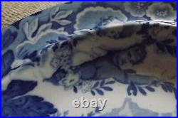 Antique Blue & White Pearlware Soup Plate Cherubs Don Pottery C. 1820