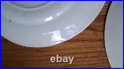 Antique Blue & White Platter, Creamer, 14 Plates, 3 Dip Bowls, 1 Lid Sugar Bowl
