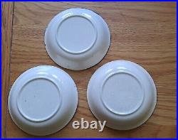 Antique Blue & White Platter, Creamer, 14 Plates, 3 Dip Bowls, 1 Lid Sugar Bowl