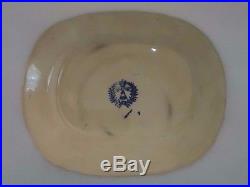 Antique Ceramic Plate white with blue transfer of Willow P J. & M. P. B. & Co