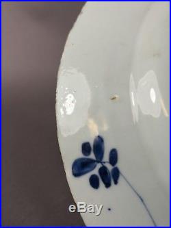 Antique Chinese Blue And White Plate 18th Century Kangxi 3