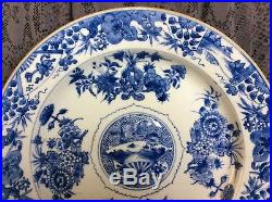 Antique Chinese Blue And White Plate Kangxi Periode, (1662-1722)