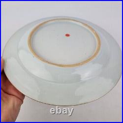 Antique Chinese Blue And White Plate Painted With Birds In A Garden 22.5cm #5