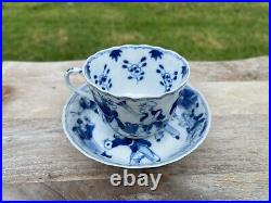 Antique Chinese Blue & White Cup & Causer 19 Century