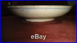 Antique Chinese Blue & White Porcelain Plate Bowl Underglazed Cobalt Duck Dragon