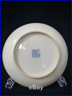 Antique Chinese Blue White Porcelain Plate Jiaqing