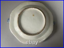 Antique Chinese Blue & White Porcelain Plate Qing Dynasty 27 CM Wide
